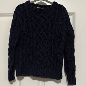 Crewcuts Navy Cable Knit Sweater
